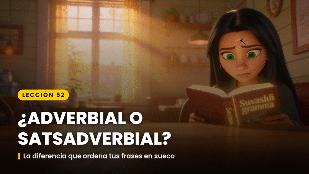 diferencia entre adverbial y satsadverbial en sueco portada
