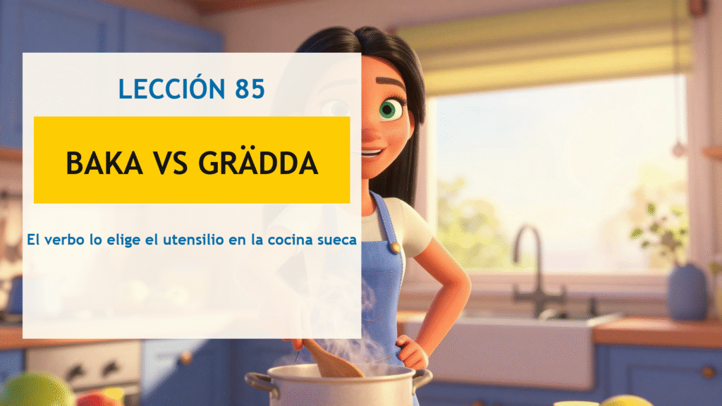 verbos de cocina en sueco