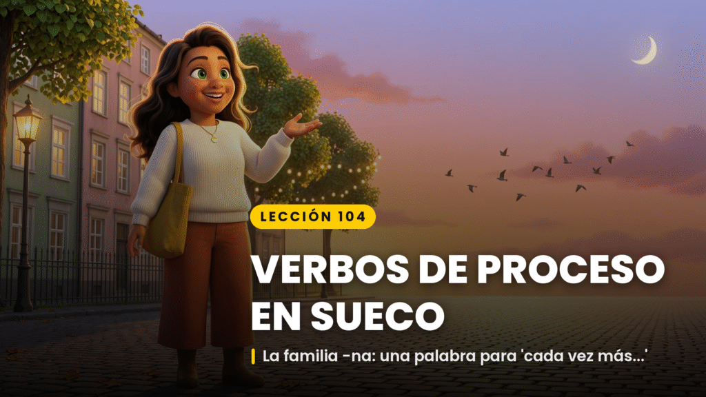 verbos de proceso en sueco