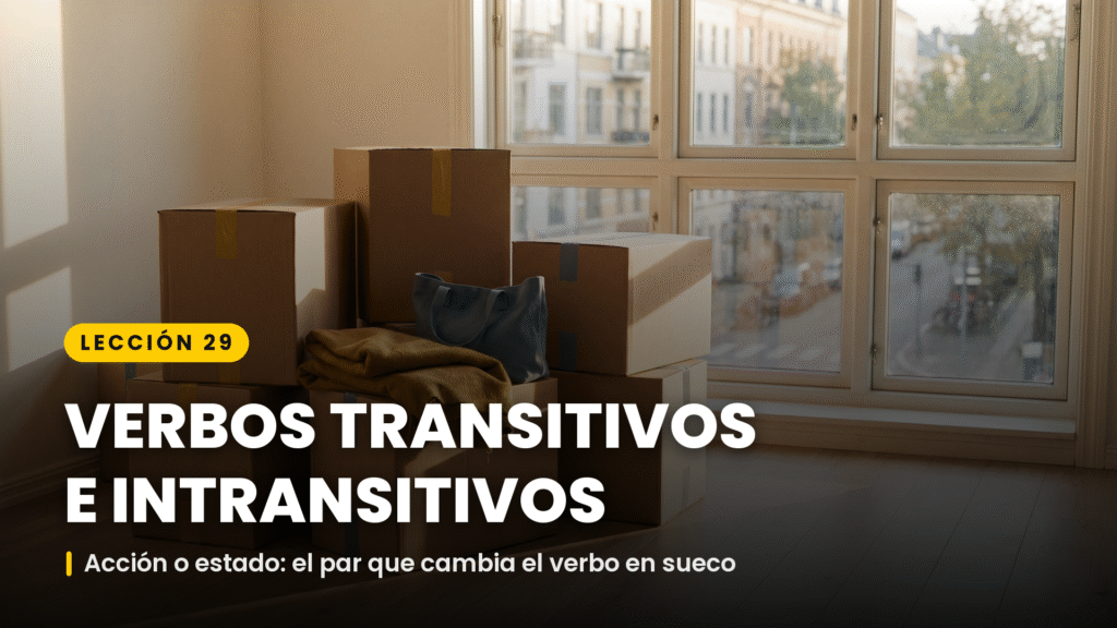 verbos transitivos e intransitivos en sueco portada